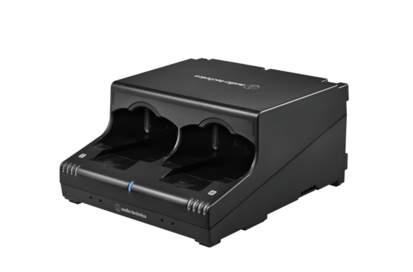 TWO-BAY HANDHELD AND BODY-PACK CHARGING STATION WITH POWER
